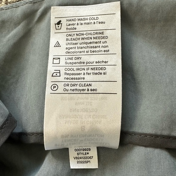 Vince Tie Waist Straight leg Trousers In Aqua Stone - Picture 12 of 16